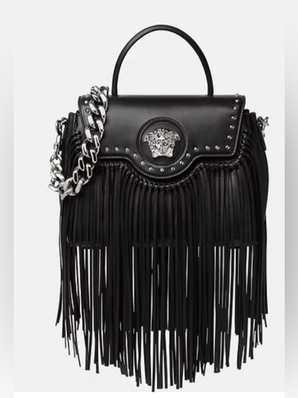 VERSACE La Medusa Fringed Handbag
